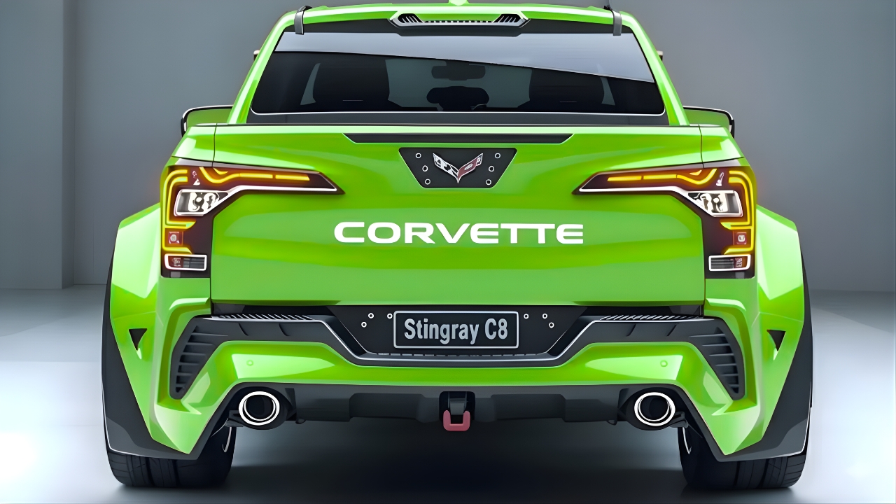 Corvette Stingray C8 Pickup 2026 Revealed - High-Performance Muscle Meets Pickup Utility