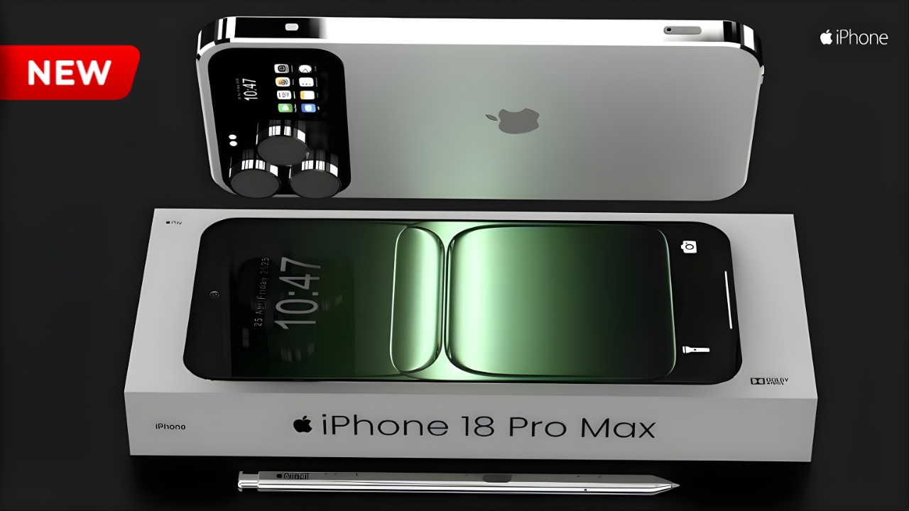 iPhone 18 Pro Max Revealed – 350MP AI Camera, 4TB Storage, 75,000mAh Battery & 6G Connectivity
